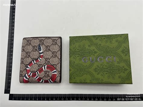 gucci wallet red snake|authentic Gucci snake wallet.